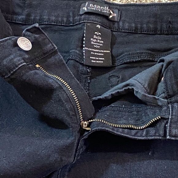 VTG,Nanette Belle High Rise Bootcut Classic Black Women's Jeans Size 4 - Picture 8 of 10